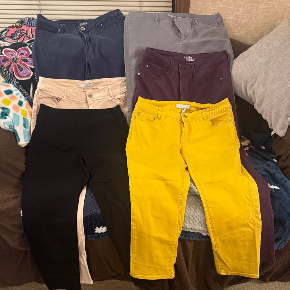 Old Navy Women's Skinny Pants in Yellow, Black, and More